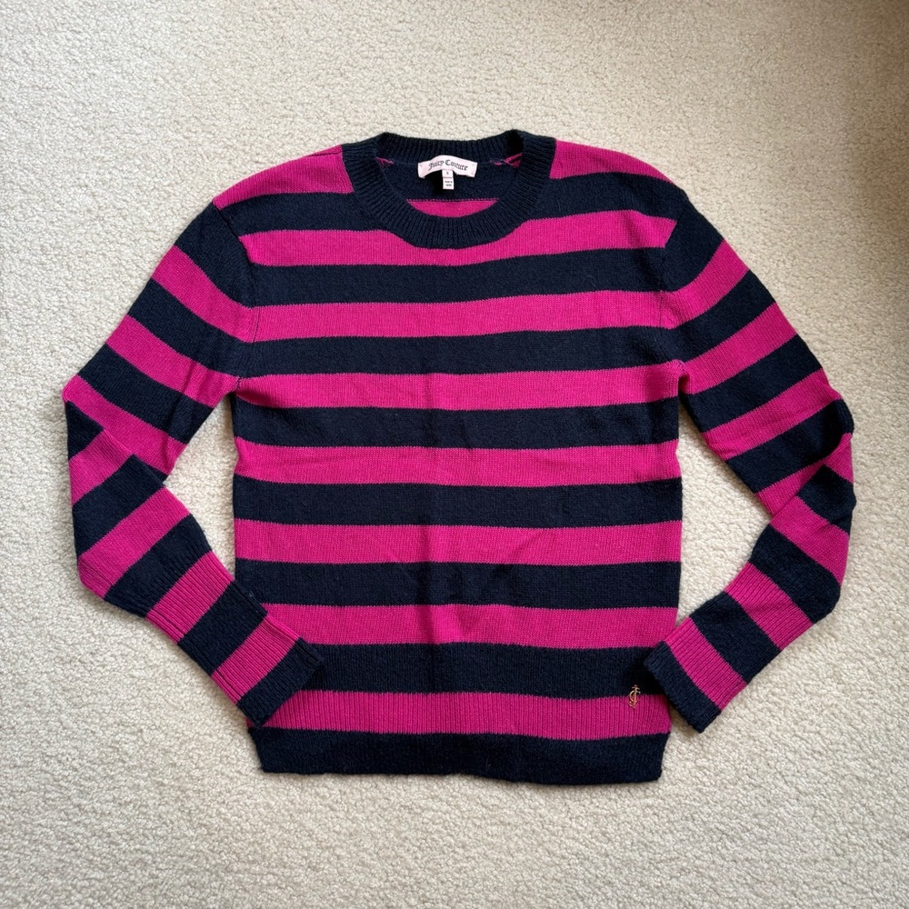 EUC juicy couture striped sweater